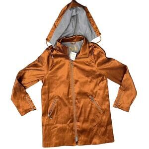 Mycra Pac Copper Metallic Full Zip Water Resistant Jacket sz 0 P Petite NEW Tags